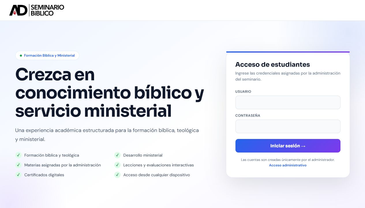 Plataforma académica desarrollada por Bryntor