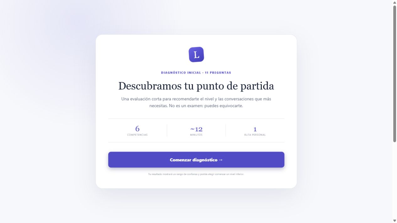 Diagnóstico inicial de Lingora